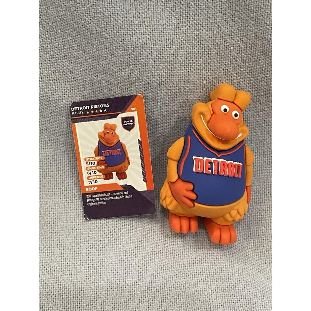 NEW Open Box Yowie NBA Basketball Collectible Mini Figure Detroit Pistons Boof